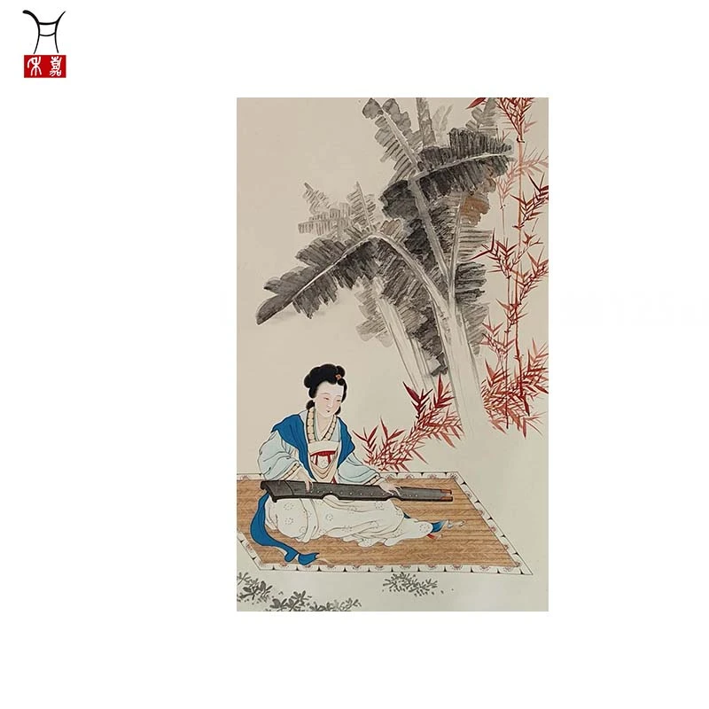 L1014仕女立轴125x61/6.8平尺