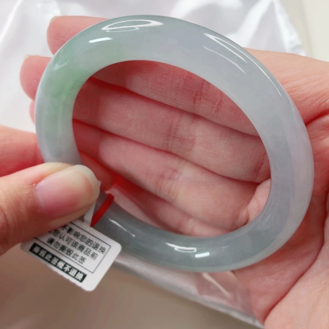 翡翠未镶嵌手镯53.2圈x413