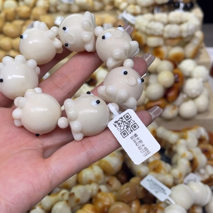 菩提根/象牙果手串4.26.8 鬼迷日眼小章鱼微瑕