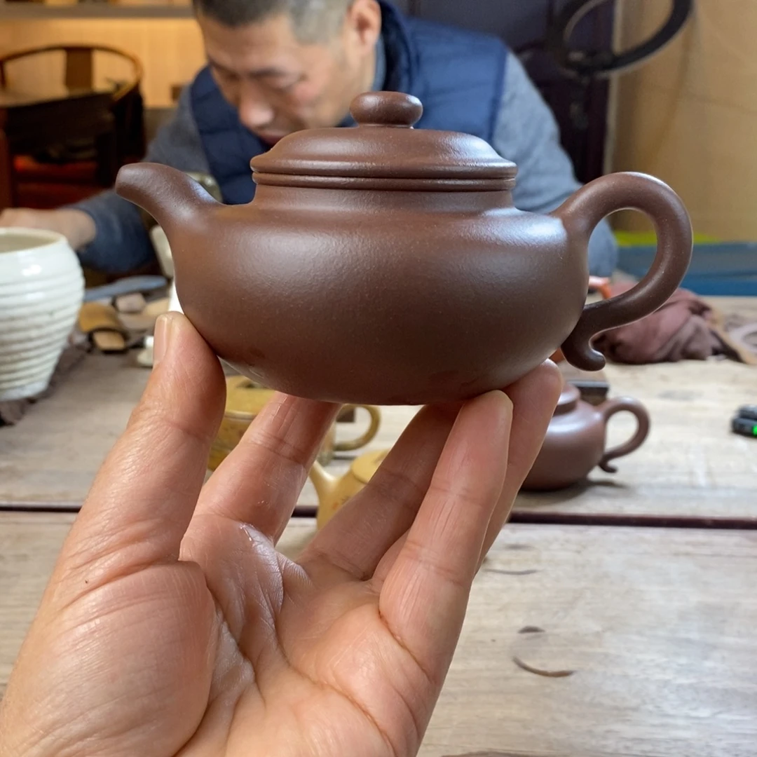 A***彬茶壶紫砂全手工底槽清仿古