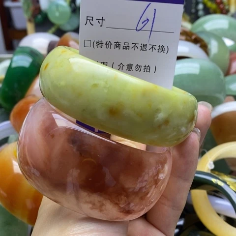 未镶嵌蛇纹石玉手镯