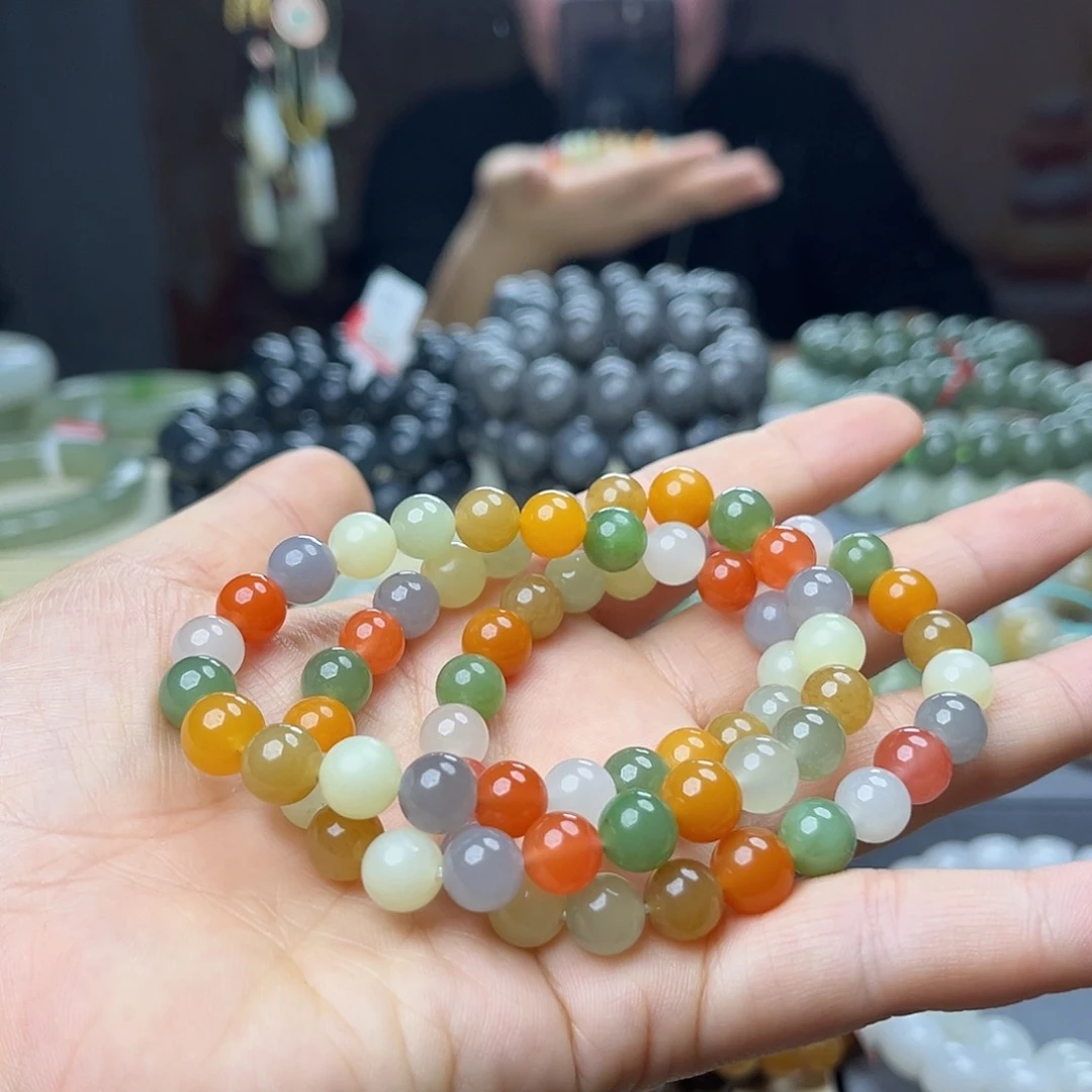 和田玉手链未镶嵌多样性发货拍一发一