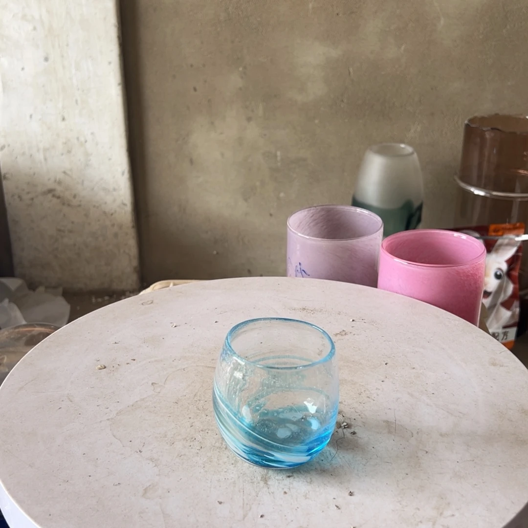 弘扬琉璃花器微瑕高度8