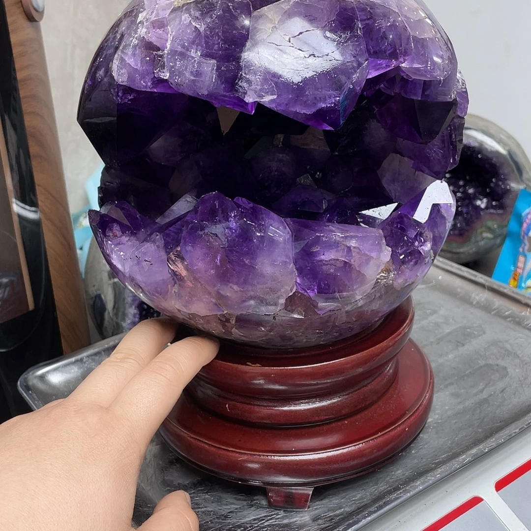 熔***月未镶嵌紫晶大型摆件（非配饰）