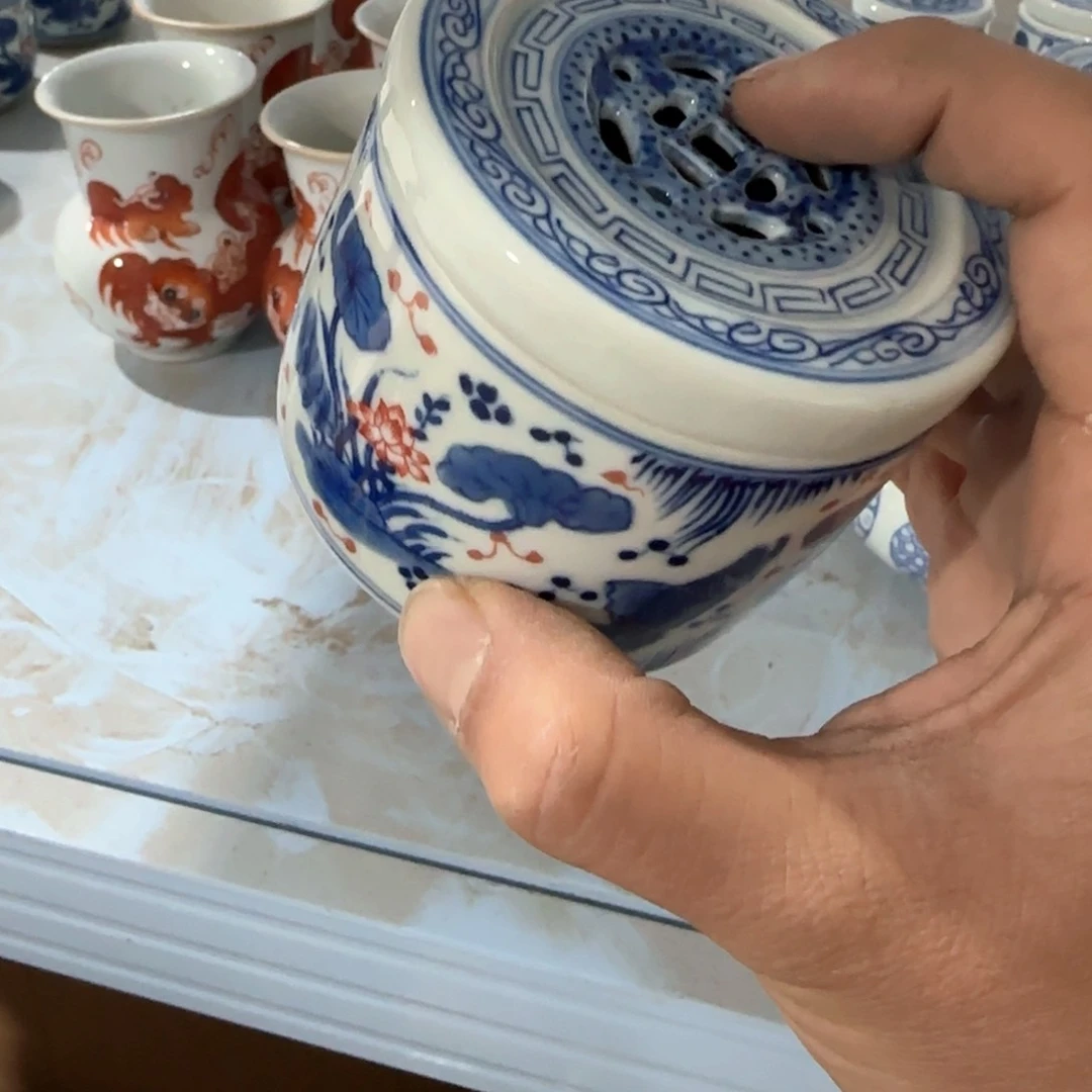 瓷片摆件手绘瓷器全部处理了吧