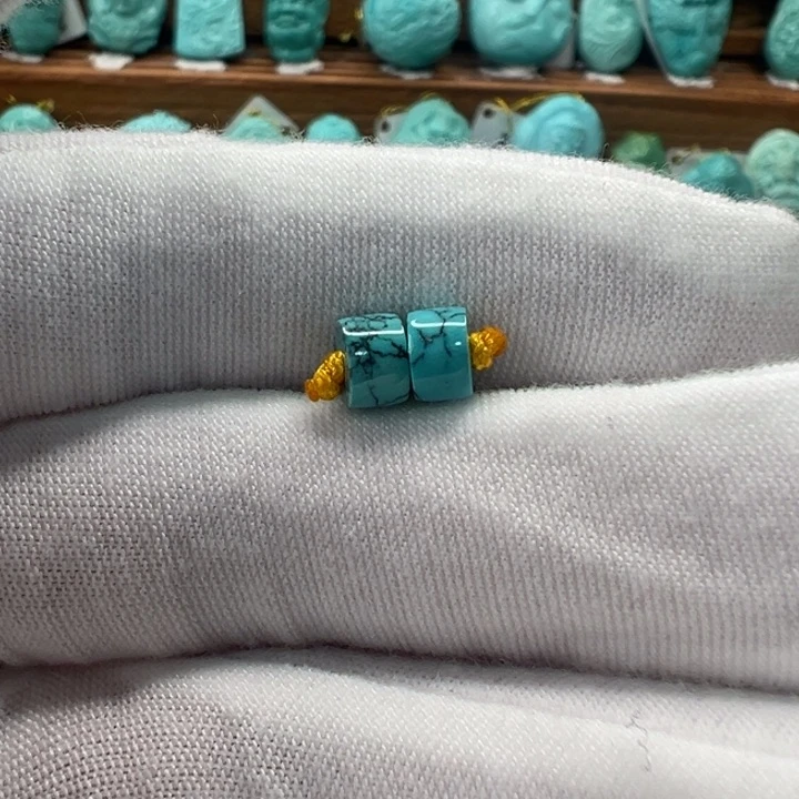 绿松石未镶嵌直切珠5.5mm