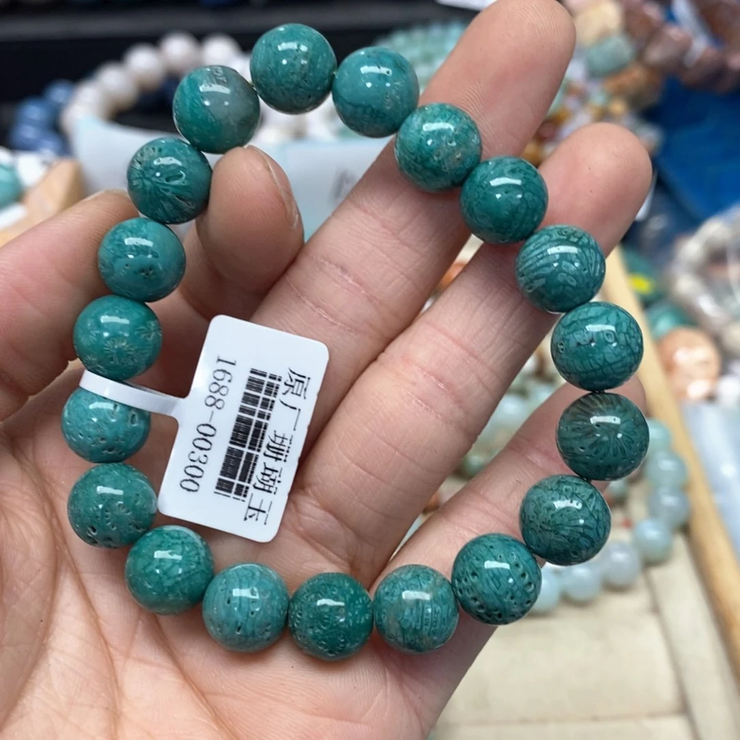 硅化珊瑚（珊瑚玉）手链未镶嵌f**h060