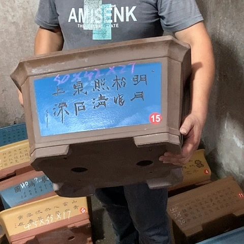 紫砂花盆手工制作