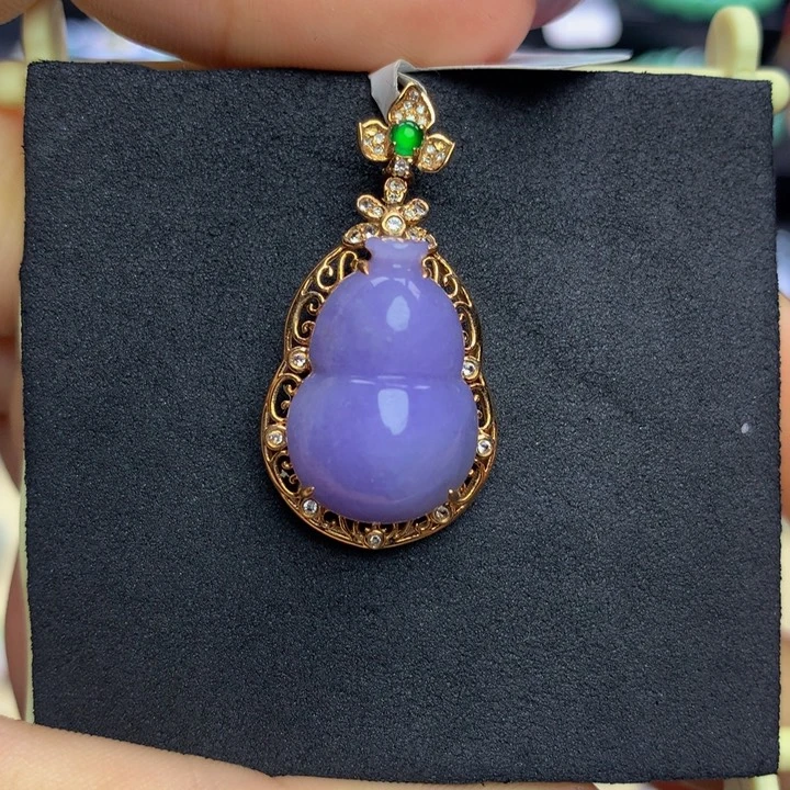 翡翠手链18K金镶嵌翡翠