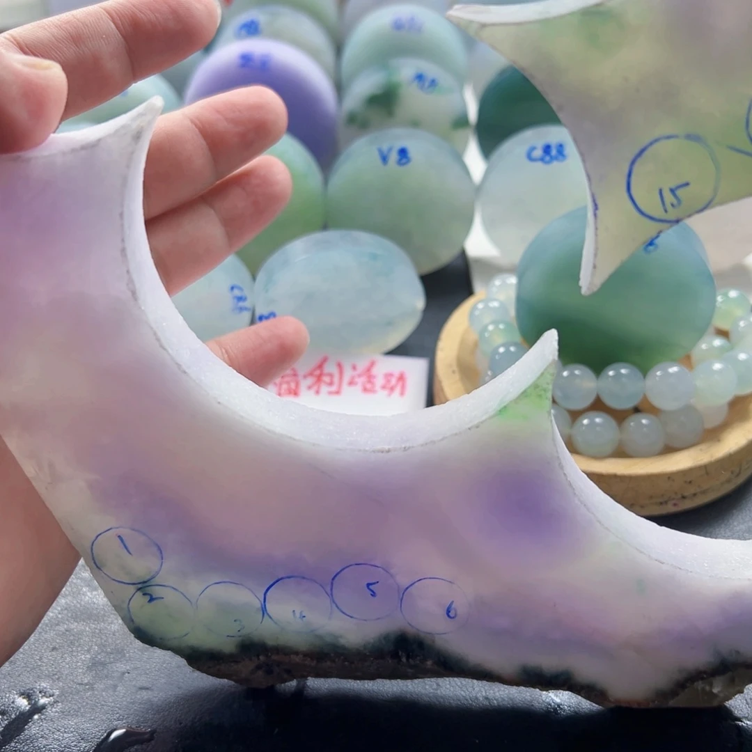 寒***雨定制翡翠未镶嵌0908070898