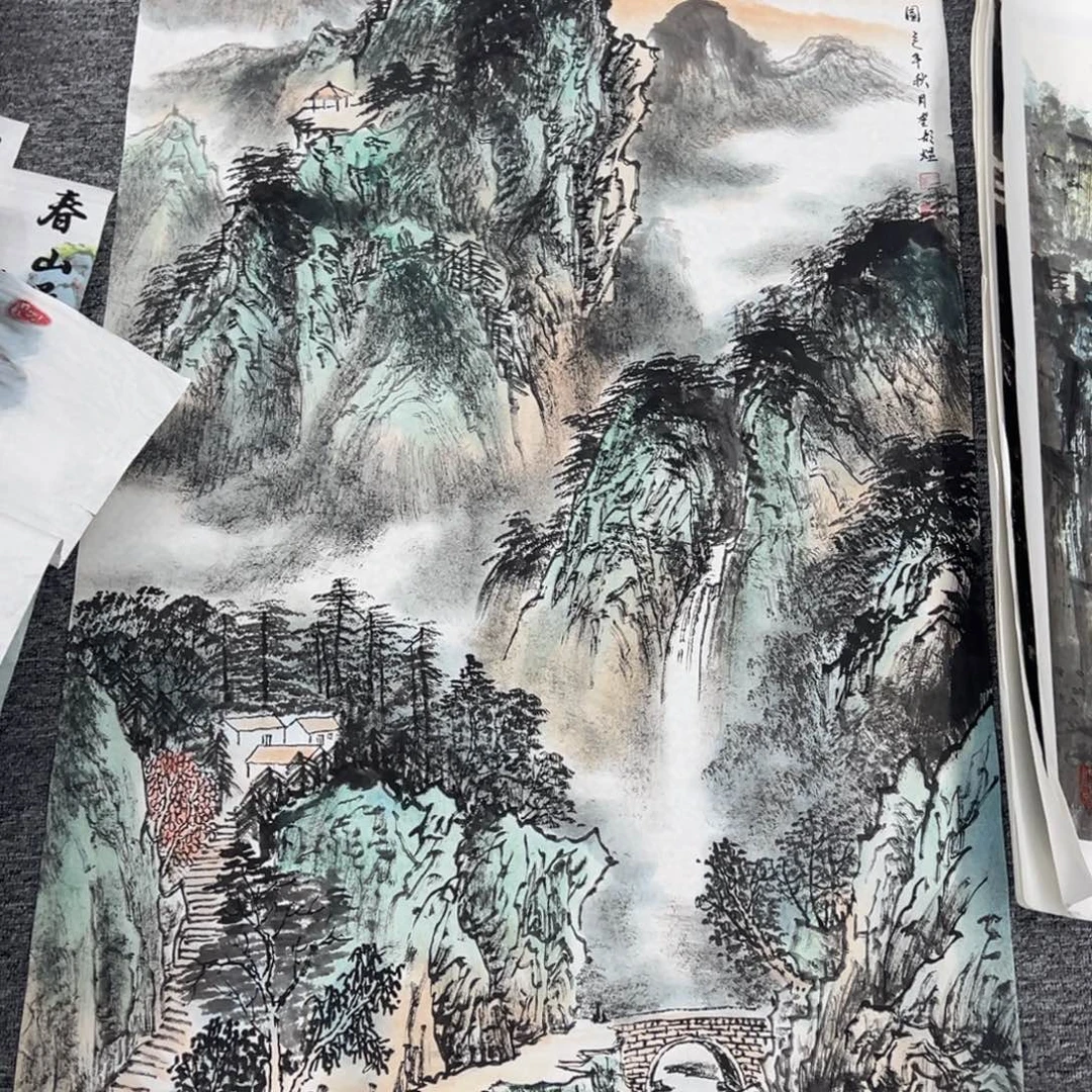 国画绘画作品有多