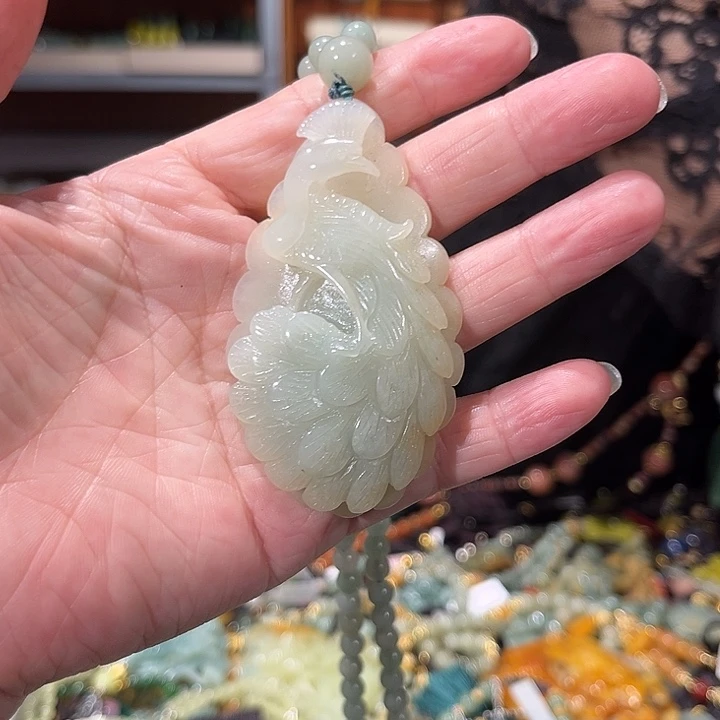 未镶嵌岫玉毛衣链