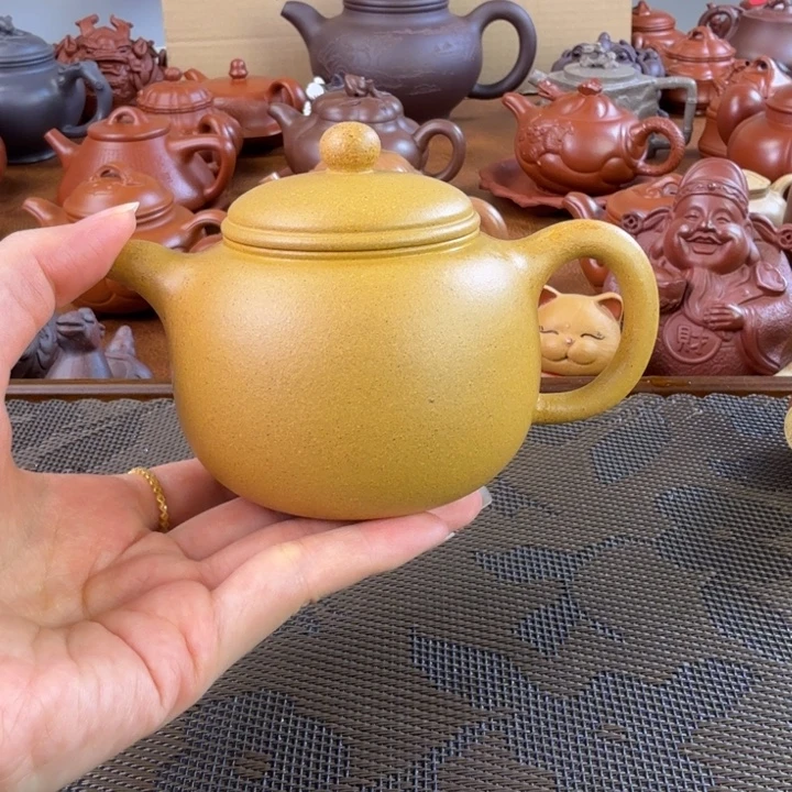 茶壶紫砂黄金段匏尊200毫升