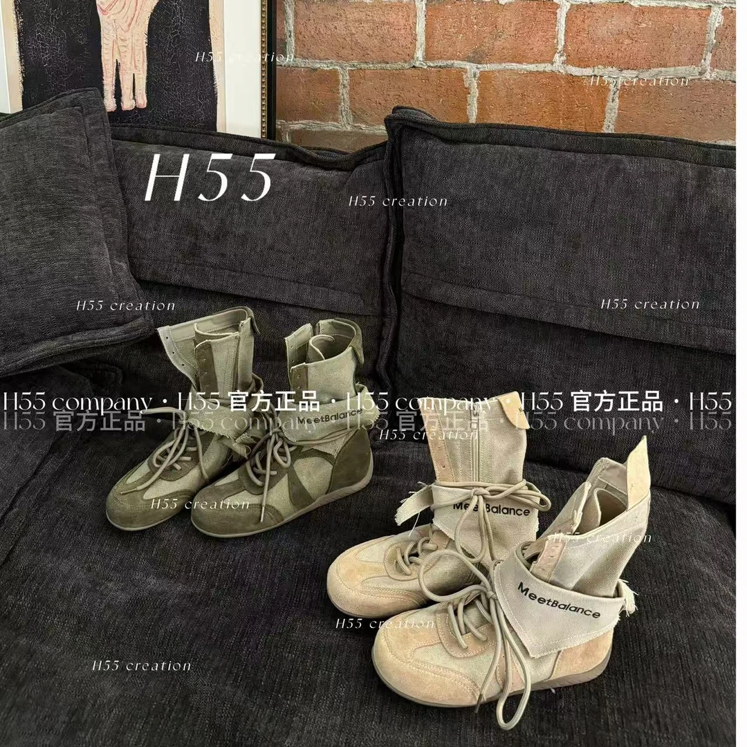 【一只璐甄选】H55-“荒野”沙丘风德训工装靴35-2599