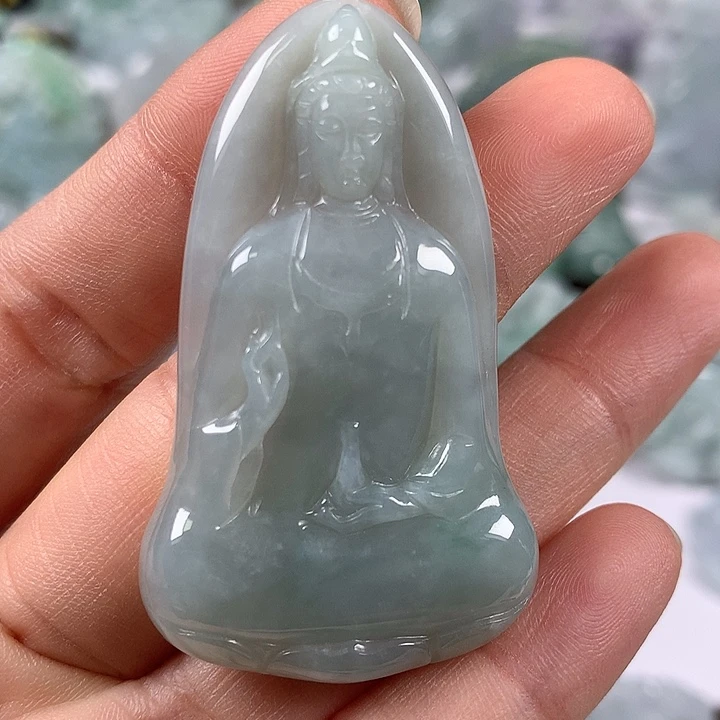 颈饰未镶嵌翡翠观音福利