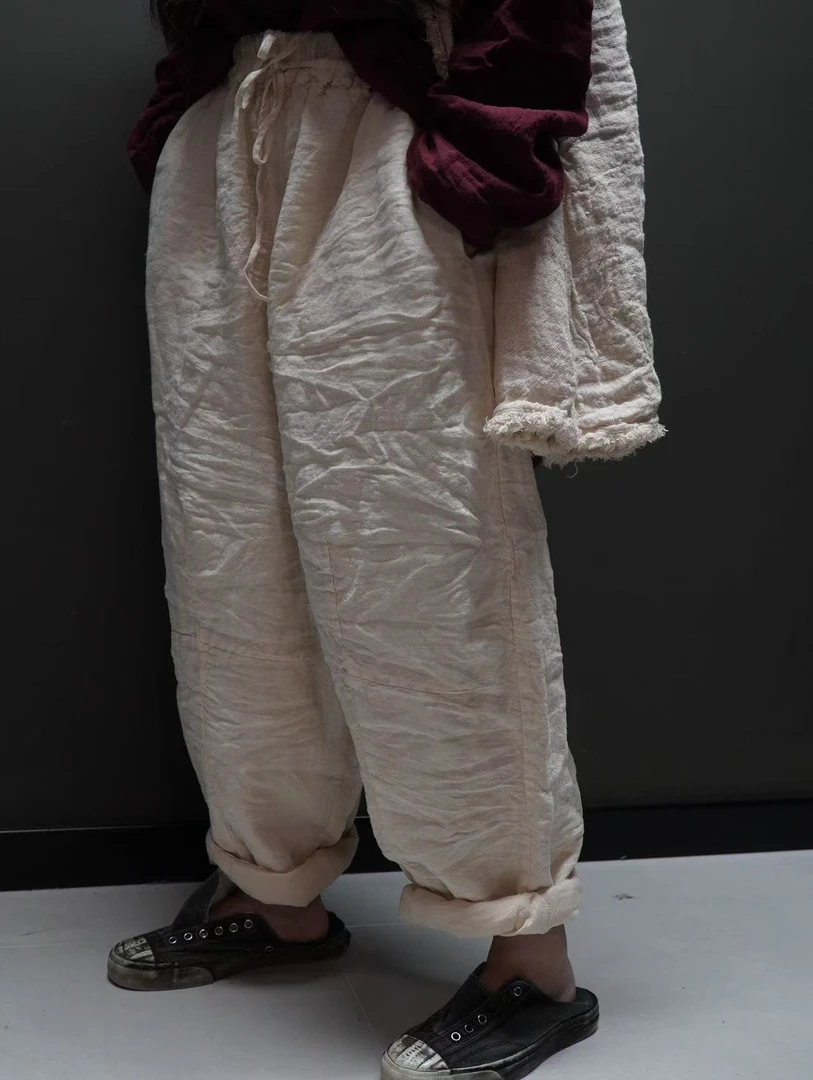 AK6839胭絮-新款上新 舒适自在感 显高本山裤 简约而不简单