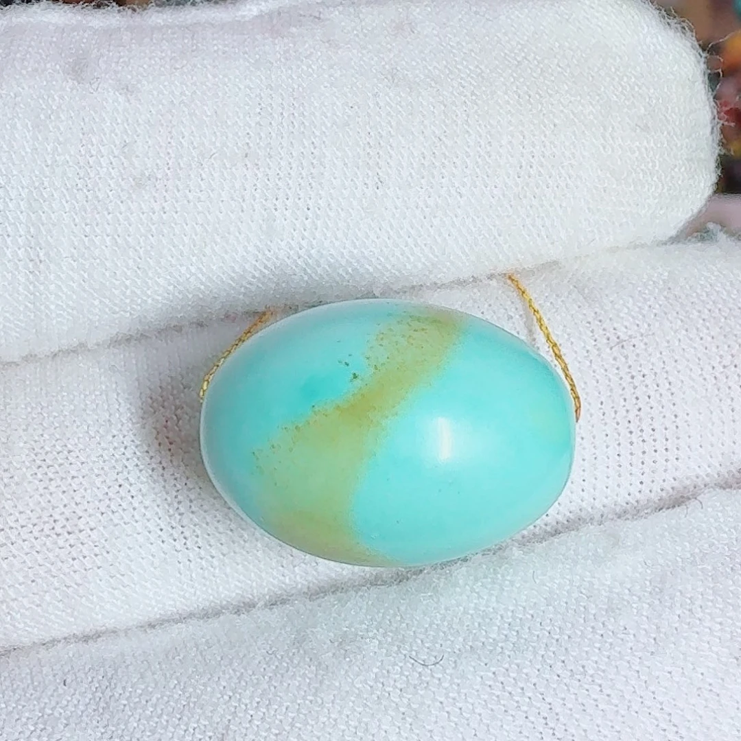 绿松石未镶嵌珠宝奇石枣珠