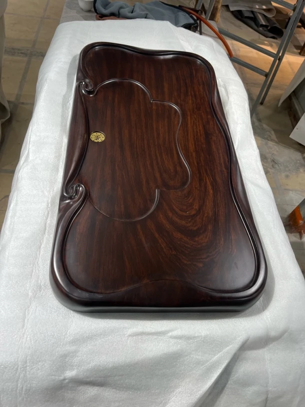 黑檀木茶盘如意平板功夫茶盘