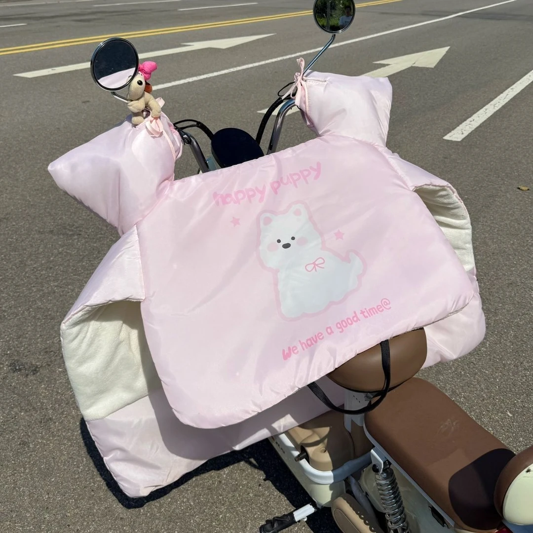电动车挡风被秋冬季加绒加厚防风罩电瓶摩托车四季通用2025新款wy