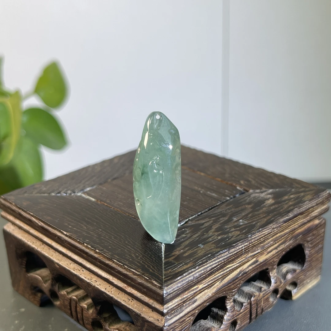 JYA05-95  天然缅甸A货翡翠  悟道