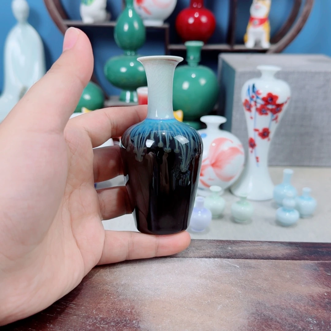 陶瓷手工小花器摆件