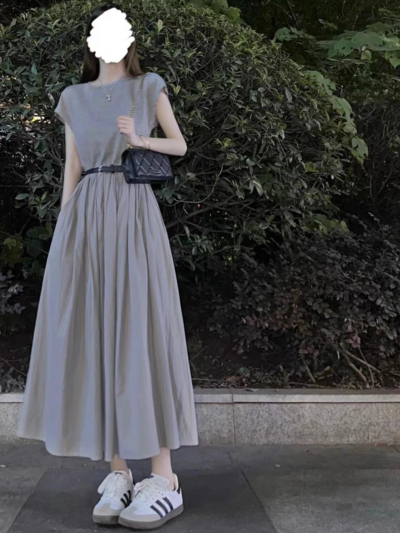 商场同款爆款2025新款夏季法式赫本风连衣裙气质显瘦漂亮收腰裙子