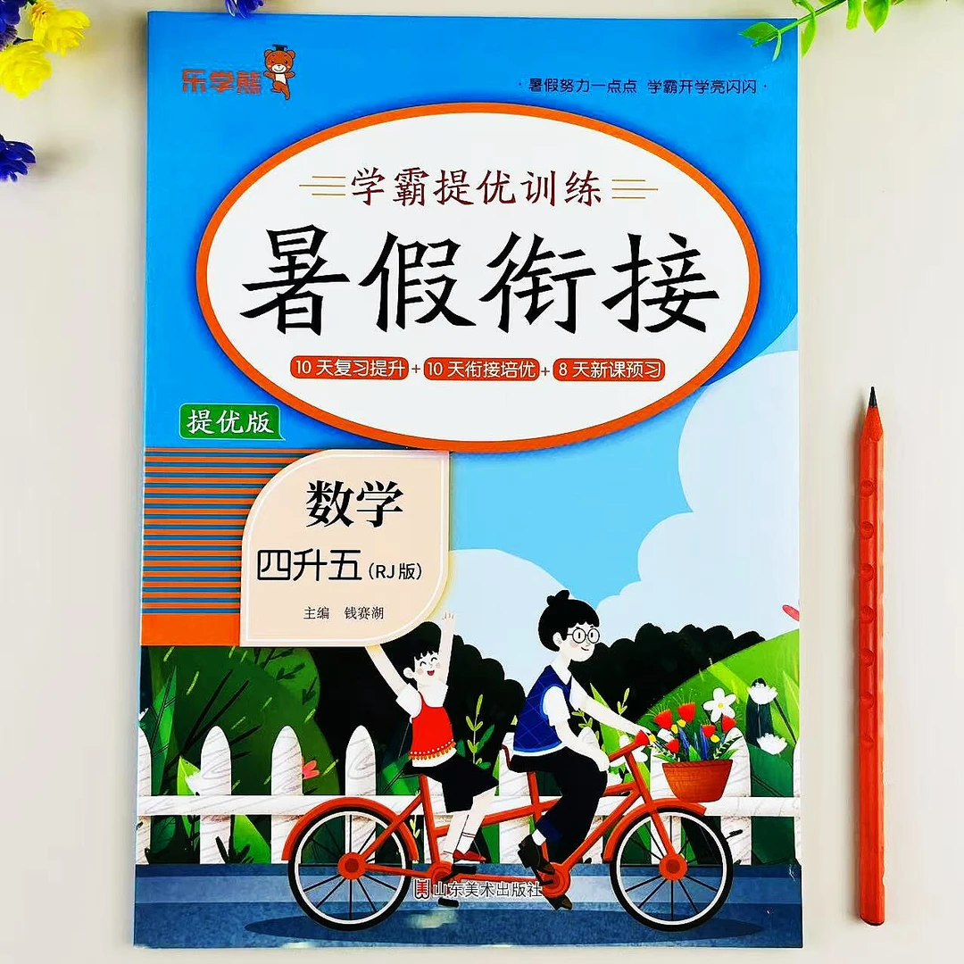 四年级下册数学暑假作业四升五年级暑假衔接预复习一本全暑假练习