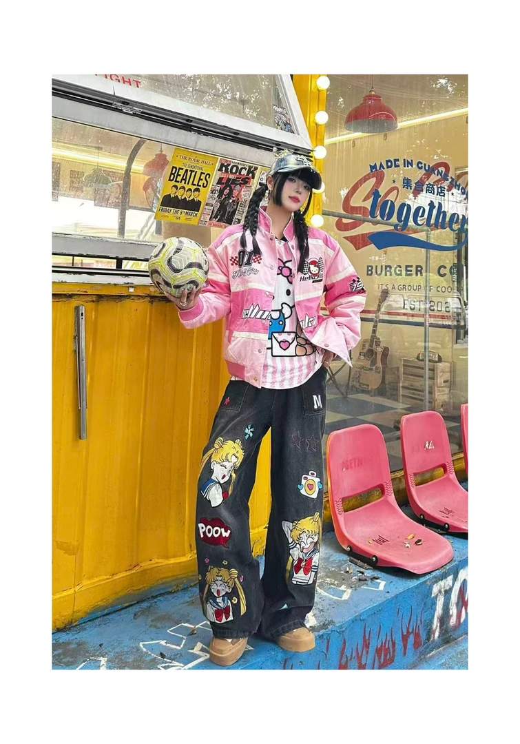 Nabi【赛车手kt短款】长袖外套时尚潮流W6168