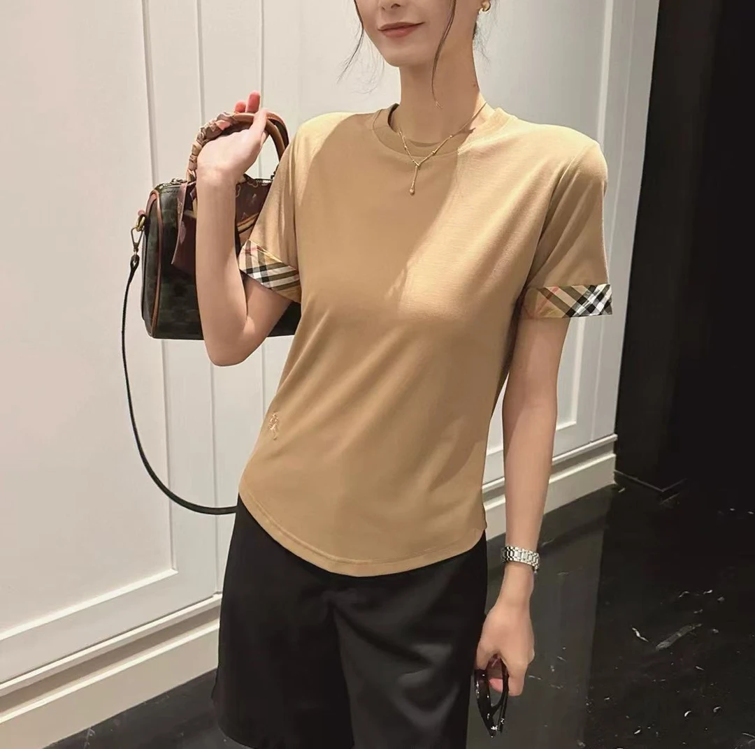 春夏新款高品质休闲女士夏季简约圆领短袖888
