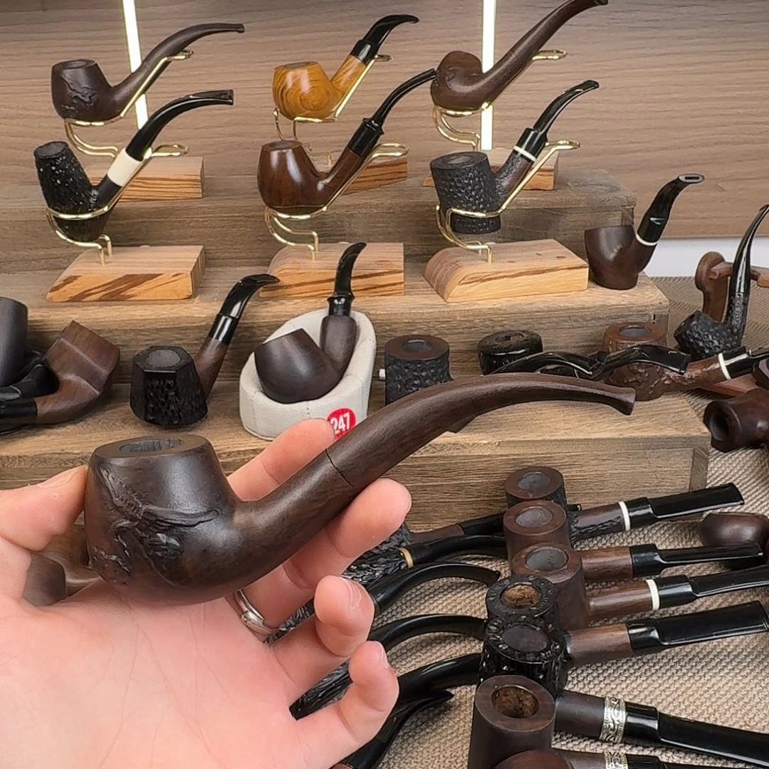 鲨***椒黑檀木黑檀木手工烟斗