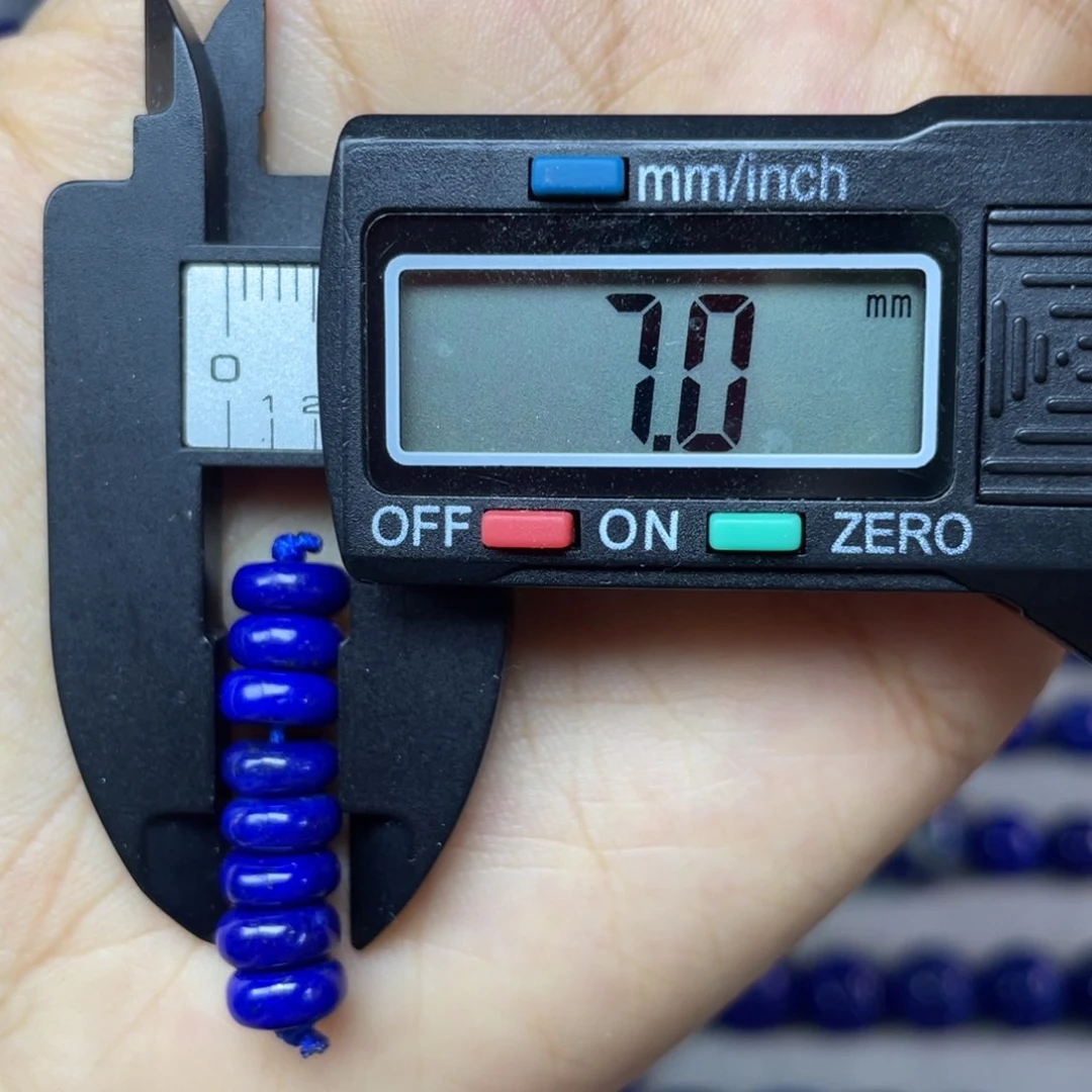 青金石未镶嵌7mm隔片配饰