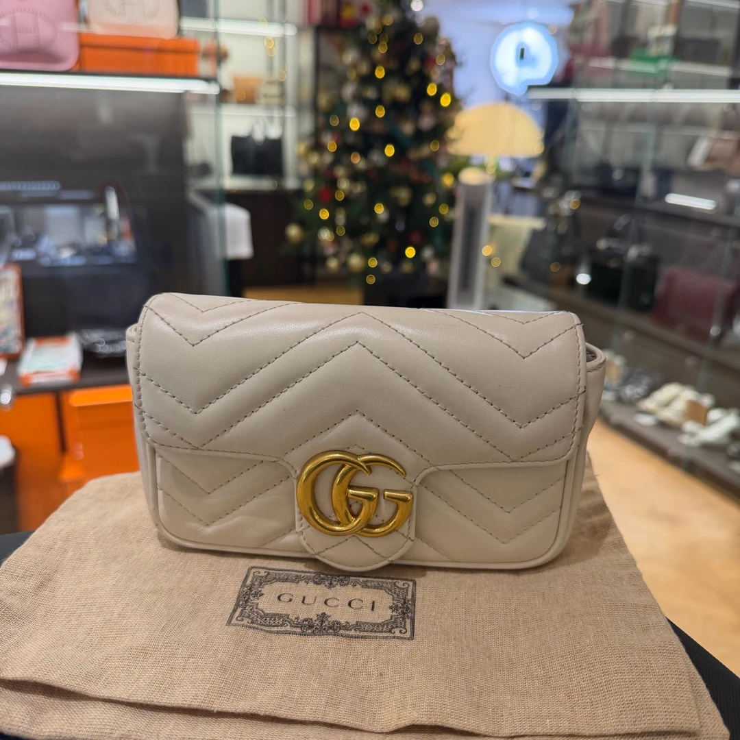 95新 GUCCI/古驰 18547711/KIKIFIFI/马蒙mini斜挎包