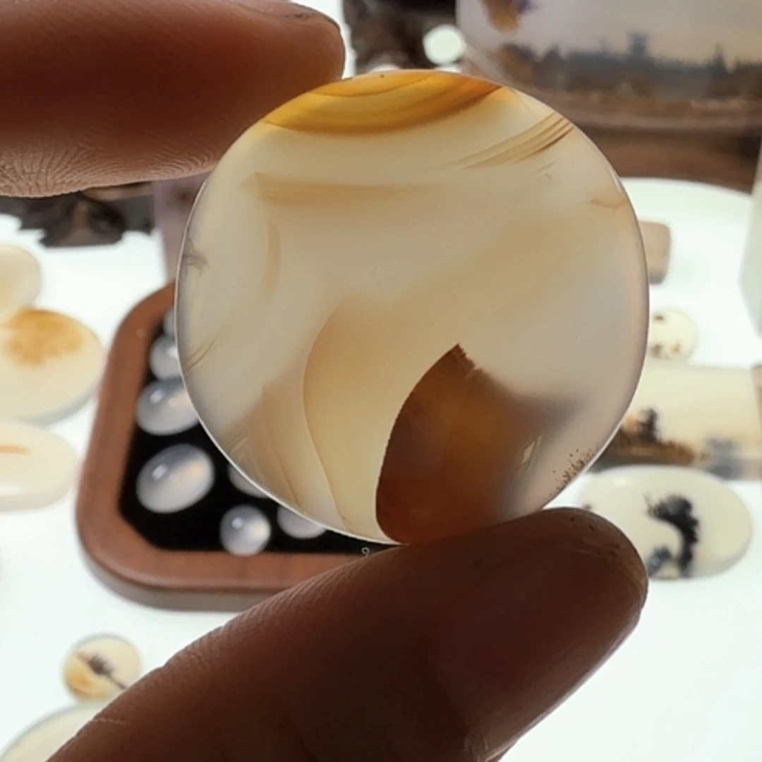 未镶嵌玛瑙/玉髓珠宝半成品