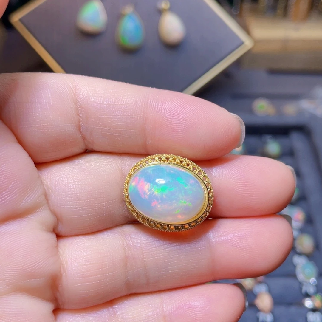 欧泊戒指〉银S925镶嵌珂***眠