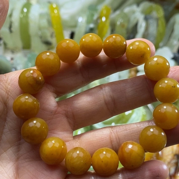 岫玉未镶嵌岫玉手链