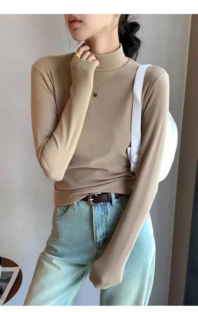 女士新款净版双面磨毛暖暖衣