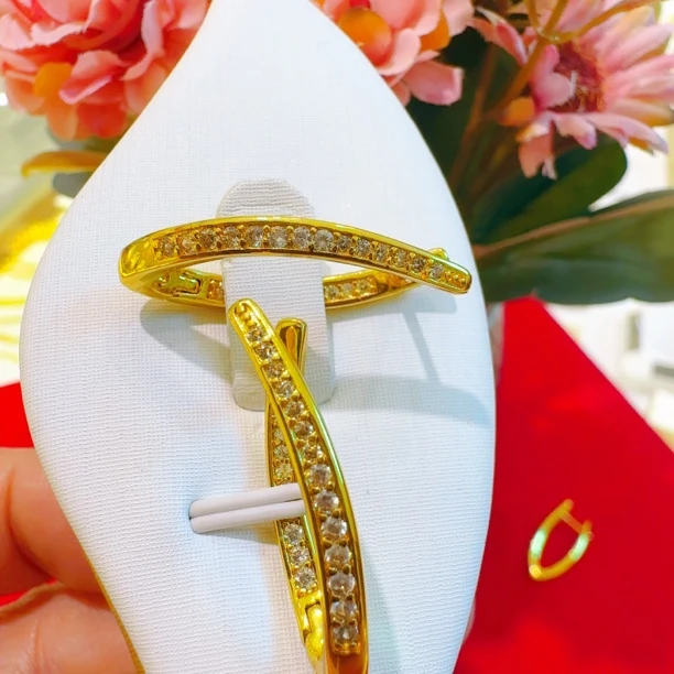 铜合金耳饰 金包铜kuzluk耳环0.15g