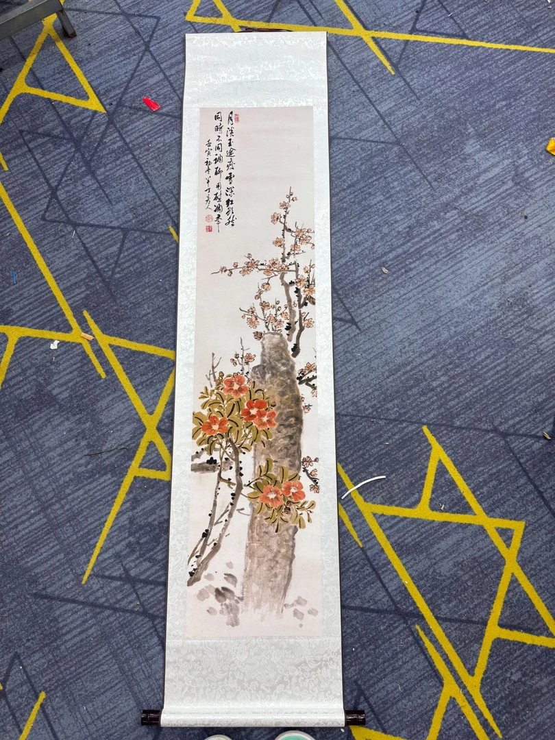【精品复仿】《月息》四尺竖幅艺术微喷复刻装裱玄关装饰画