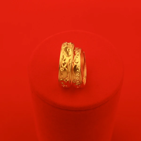 足银戒指 真金银情侣款祥云对戒  约金0.55  银5.54