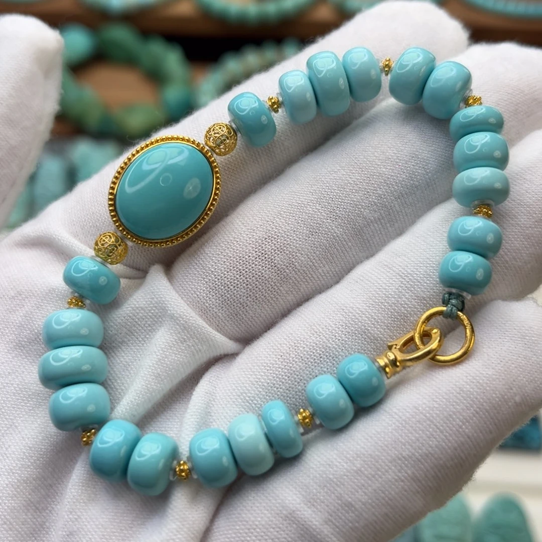 绿松石未镶嵌珠宝奇石蓝老型