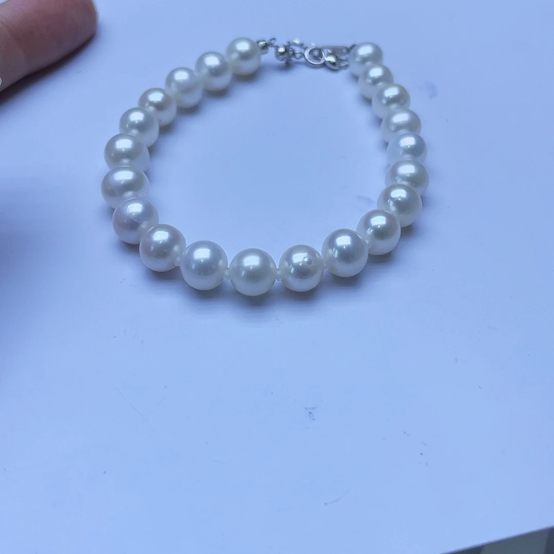 淡水珍珠手绳银S925镶嵌