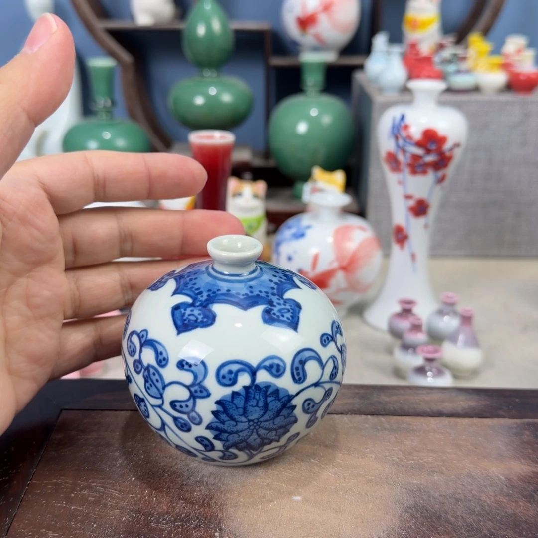 陶瓷手工小花器摆件