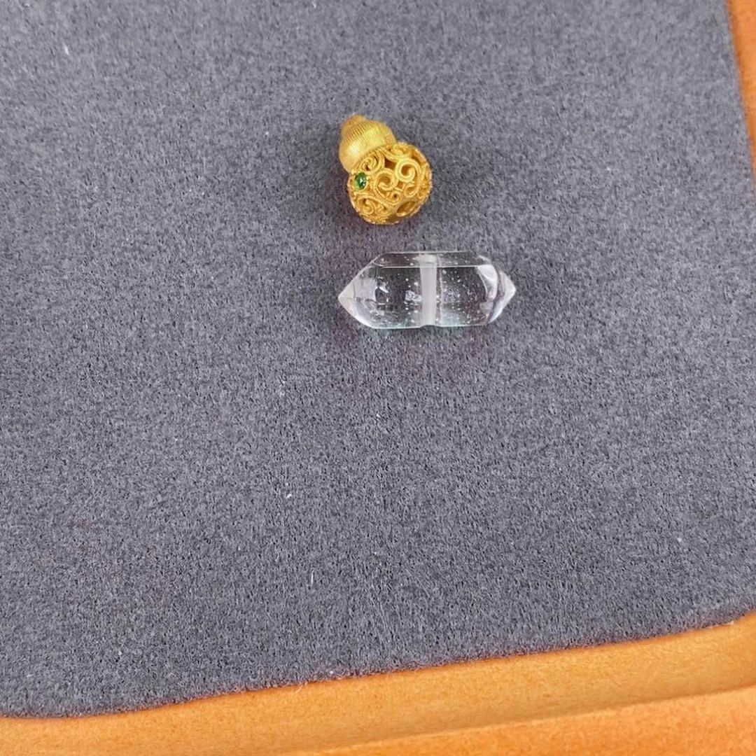 水晶珠宝半成品银S925镀金镶嵌