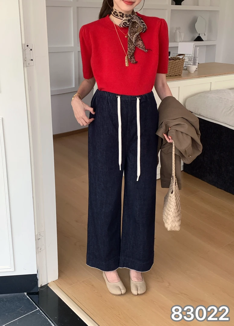 2025秋季新款孕妇牛仔奶奶裤牛仔显瘦牛仔