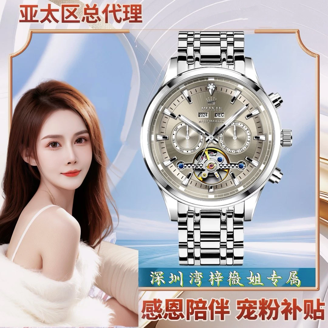 【梓薇姐专属】5270R-001万年历陀飞轮计时器系列腕表