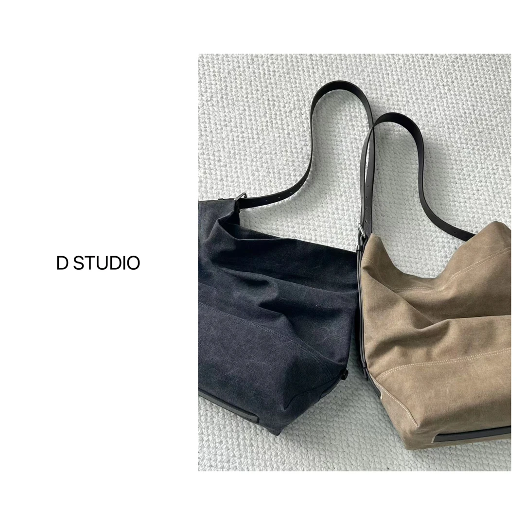 D STUDIO 两色帆布托特包 D2335