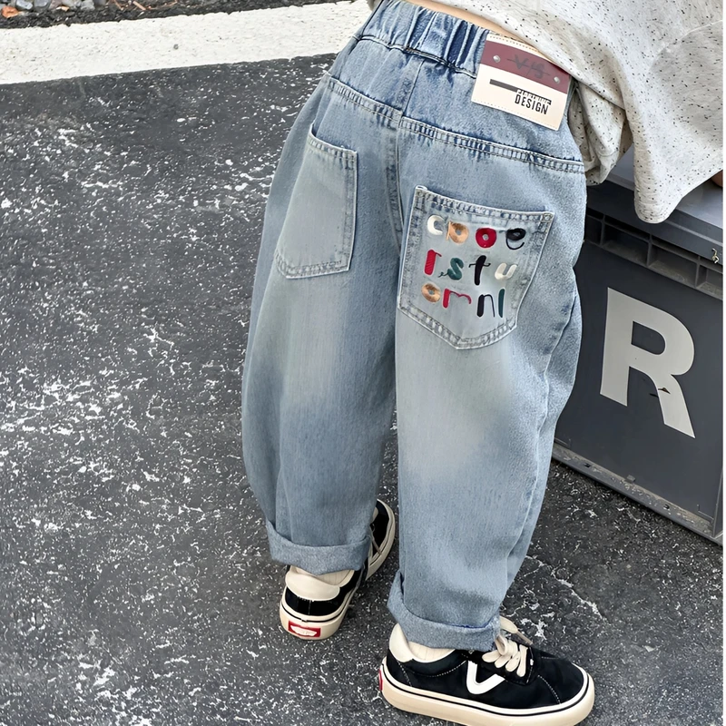 春秋款断码清仓儿童牛仔裤