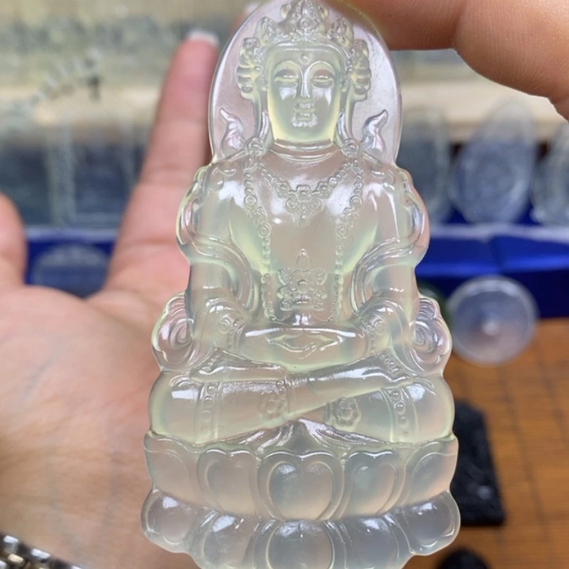 【闪购商品】蛇纹石玉未镶嵌颈饰深*✦