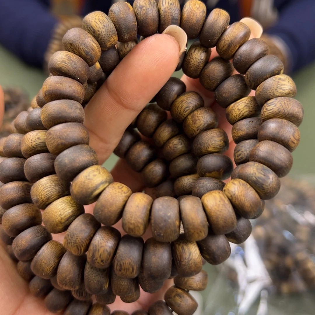 沉香手串张勺子算盘珠卡1.2/14g单圈多样性发一