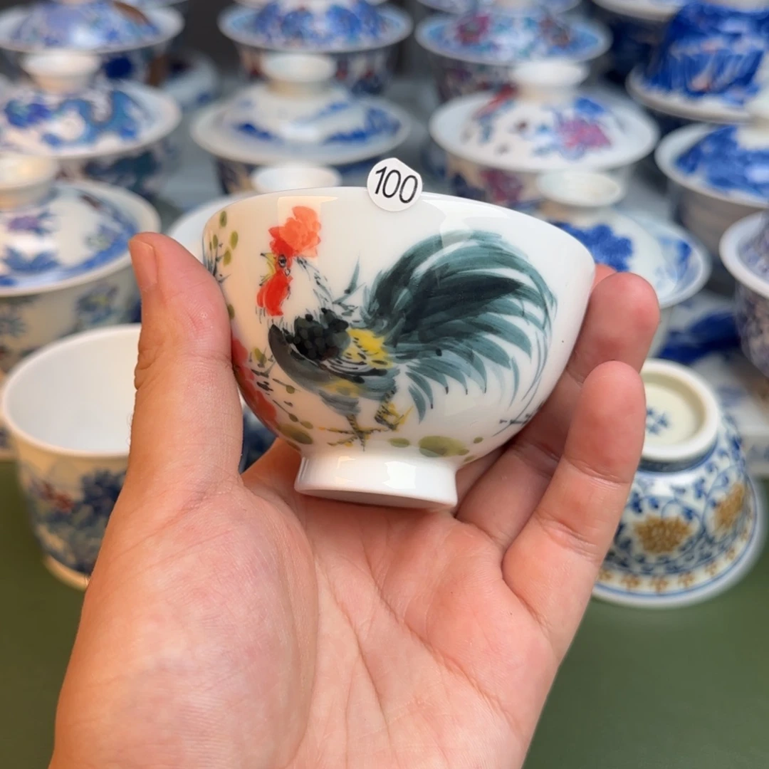 彦祖纯手工手绘茶具100
